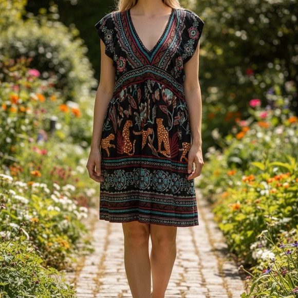 Anthropologie Black Dress - Picture 2 of 11